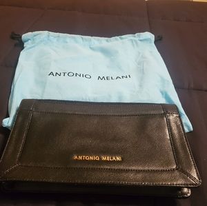 Antonio Melani black clutch purse